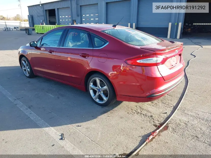 3FA6P0HR9DR191292 2013 Ford Fusion Se