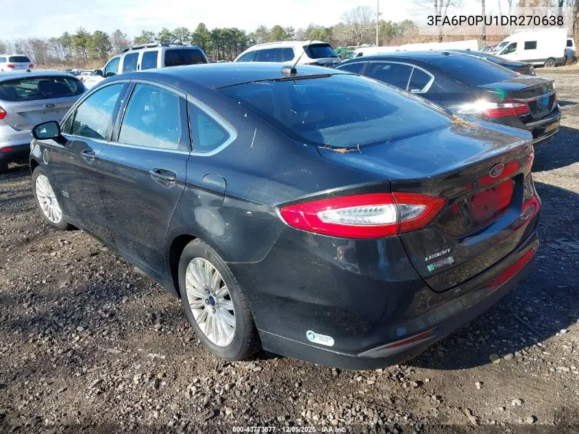 3FA6P0PU1DR270638 2013 Ford Fusion Energi Se Luxury