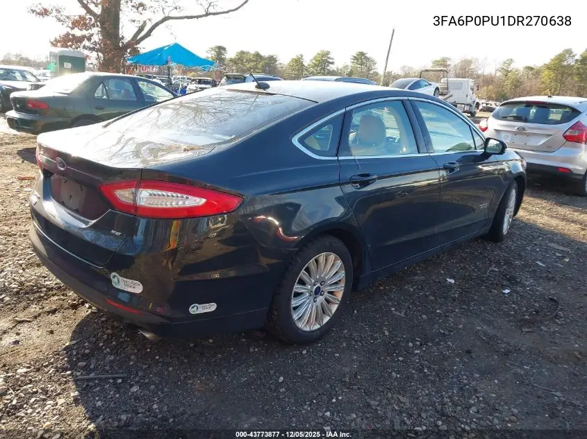 3FA6P0PU1DR270638 2013 Ford Fusion Energi Se Luxury