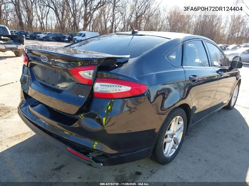 3FA6P0H72DR124404 2013 Ford Fusion Se