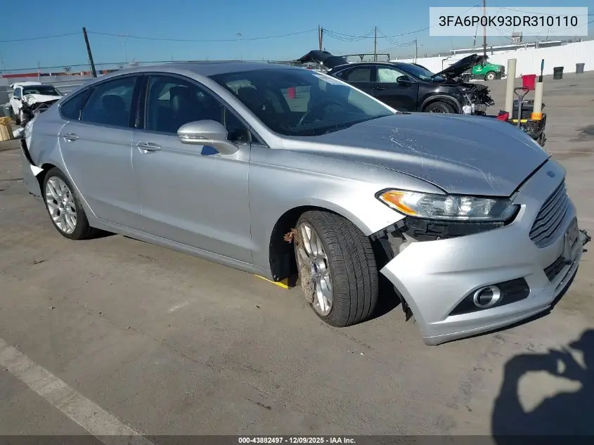 3FA6P0K93DR310110 2013 Ford Fusion Titanium