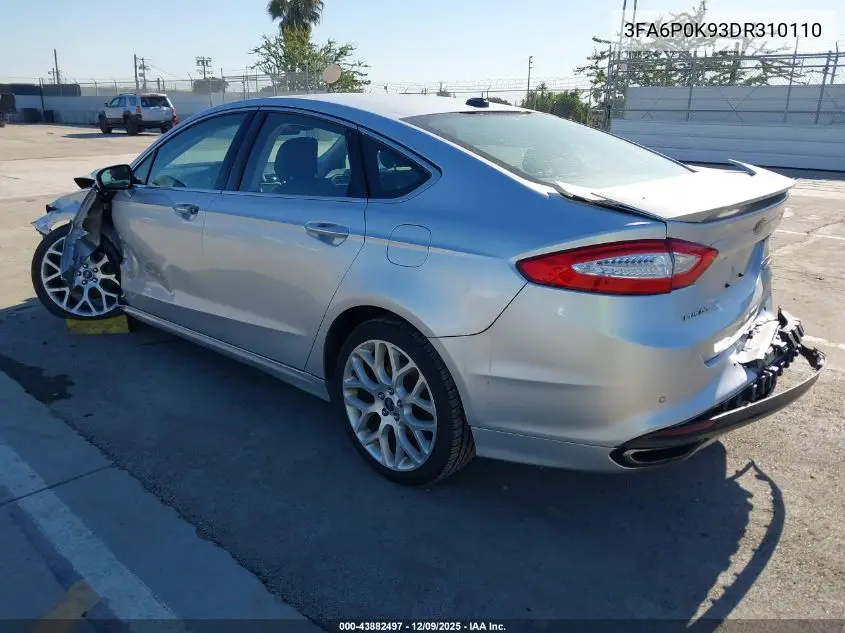 3FA6P0K93DR310110 2013 Ford Fusion Titanium