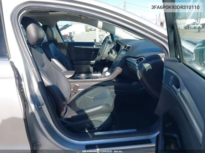 3FA6P0K93DR310110 2013 Ford Fusion Titanium