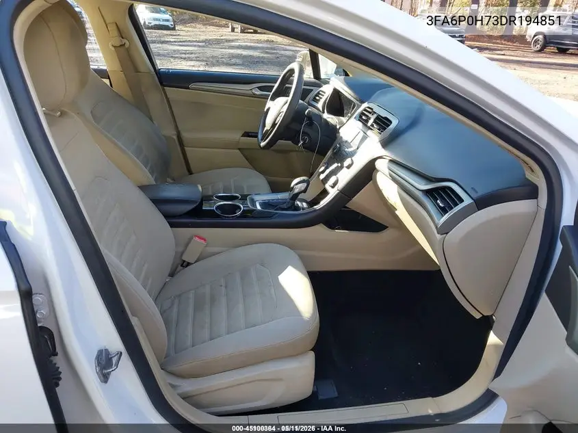 3FA6P0H73DR194851 2013 Ford Fusion Se