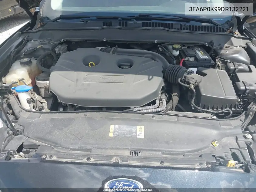 2013 Ford Fusion Titanium VIN: 3FA6P0K99DR132221 Lot: 45567688