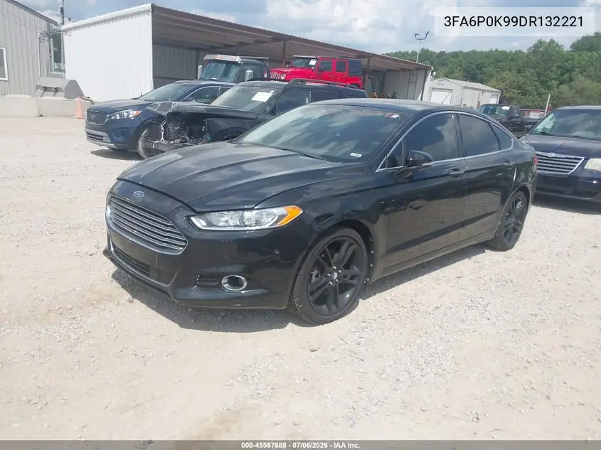 2013 Ford Fusion Titanium VIN: 3FA6P0K99DR132221 Lot: 45567688