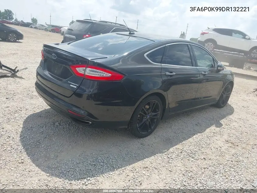 2013 Ford Fusion Titanium VIN: 3FA6P0K99DR132221 Lot: 45567688