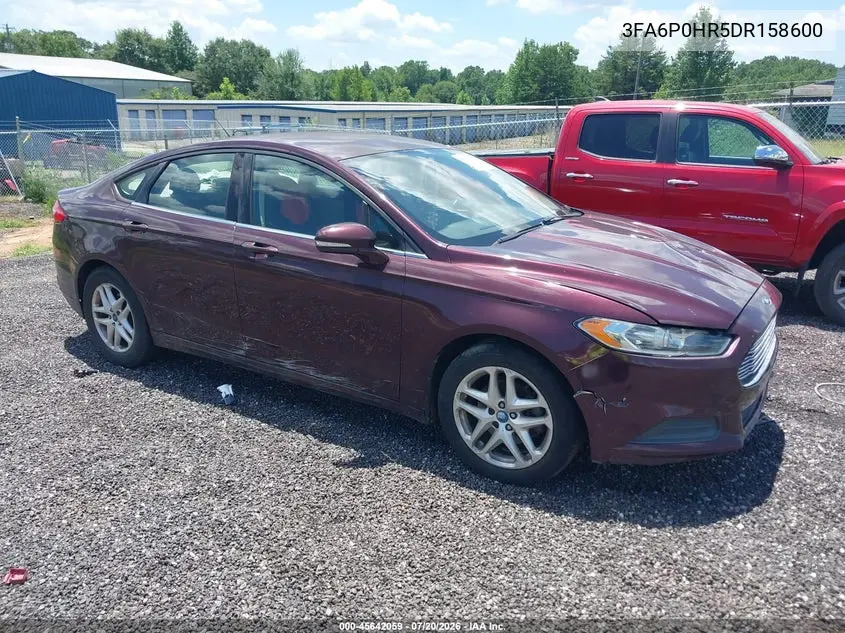 2013 Ford Fusion Se VIN: 3FA6P0HR5DR158600 Lot: 45642059