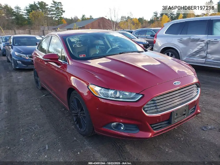 3FA6P0HD8ER197218 2014 Ford Fusion Se