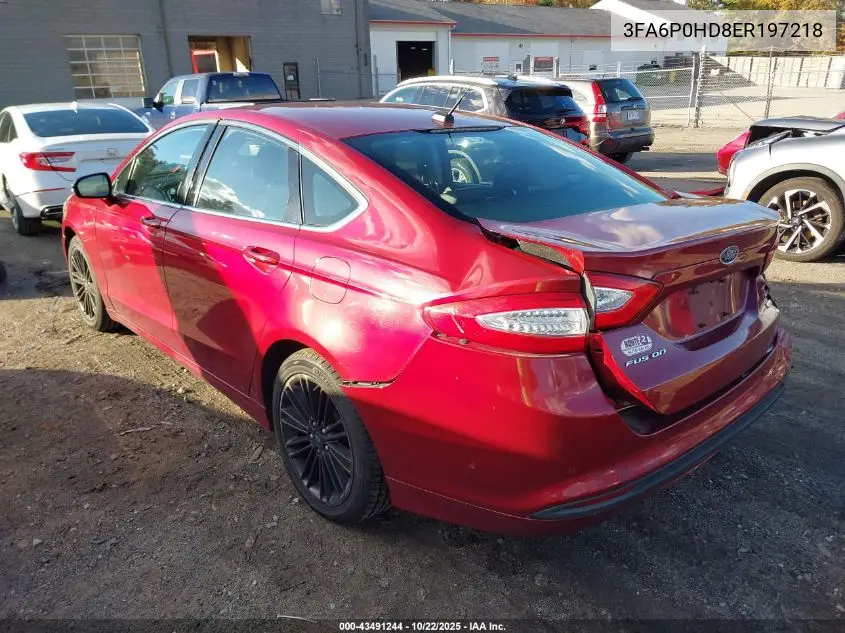 3FA6P0HD8ER197218 2014 Ford Fusion Se