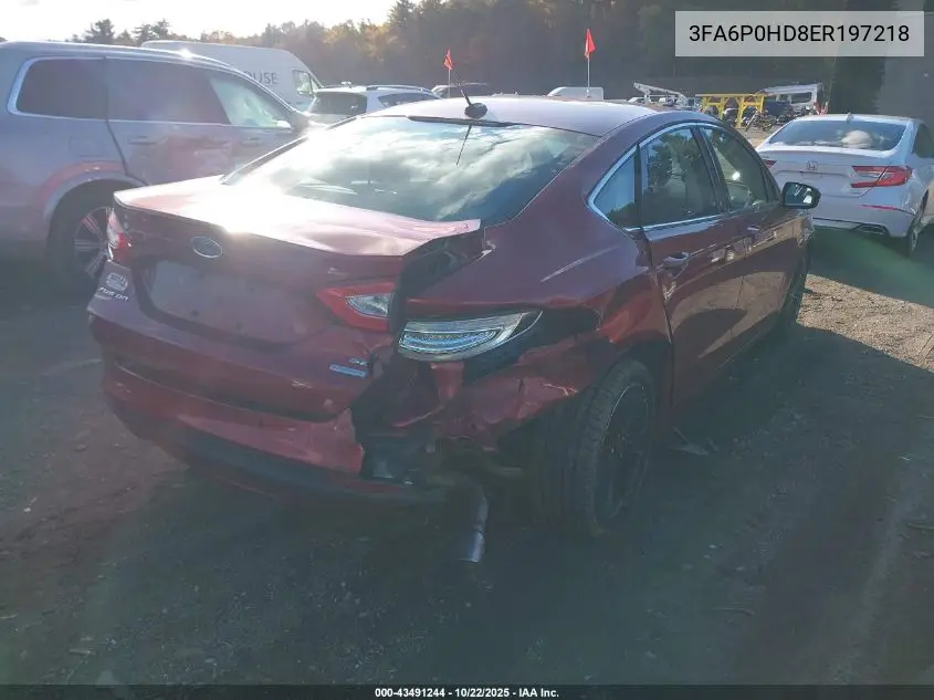 3FA6P0HD8ER197218 2014 Ford Fusion Se