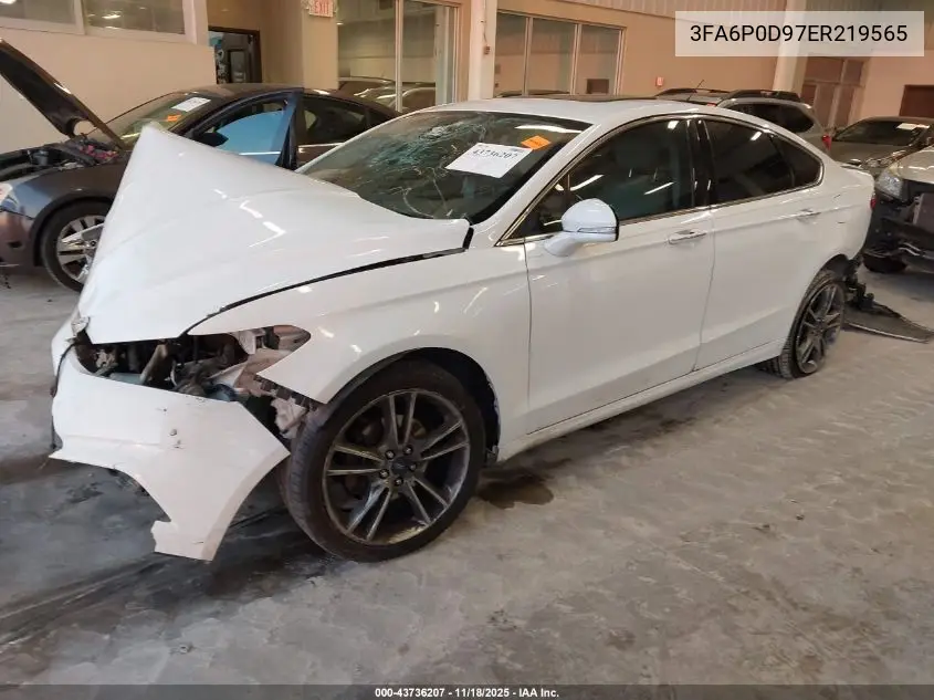 3FA6P0D97ER219565 2014 Ford Fusion Titanium