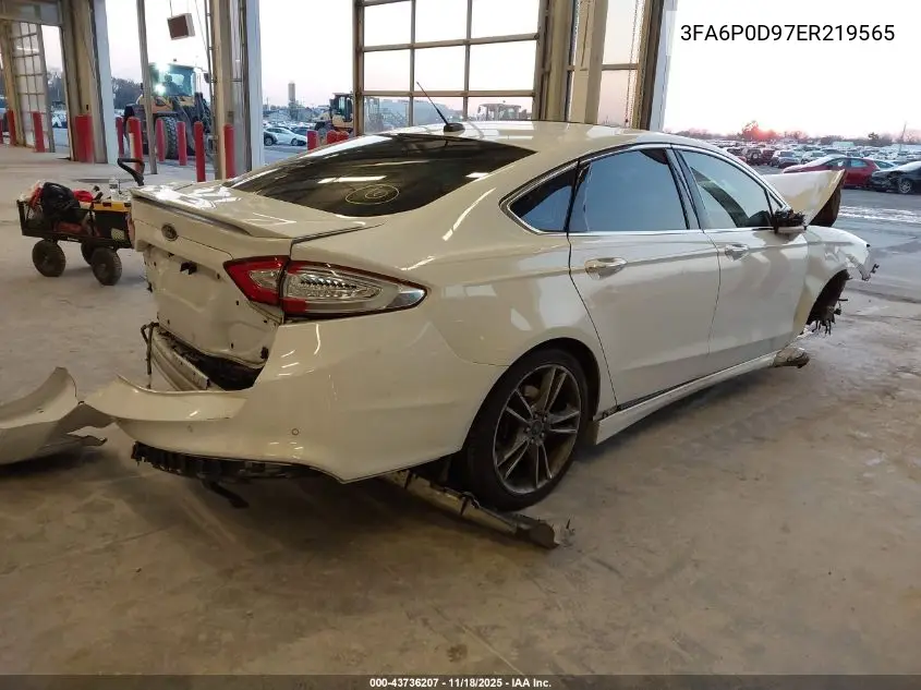 3FA6P0D97ER219565 2014 Ford Fusion Titanium