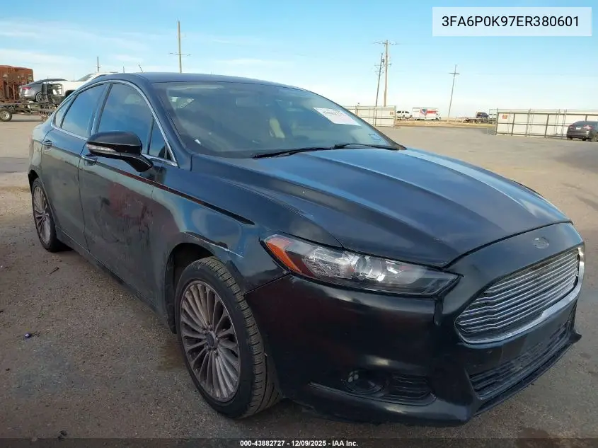 3FA6P0K97ER380601 2014 Ford Fusion Titanium