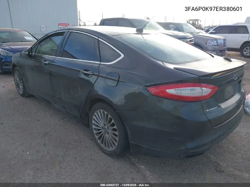 3FA6P0K97ER380601 2014 Ford Fusion Titanium