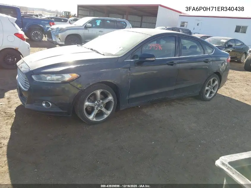 3FA6P0H71ER340438 2014 Ford Fusion Se