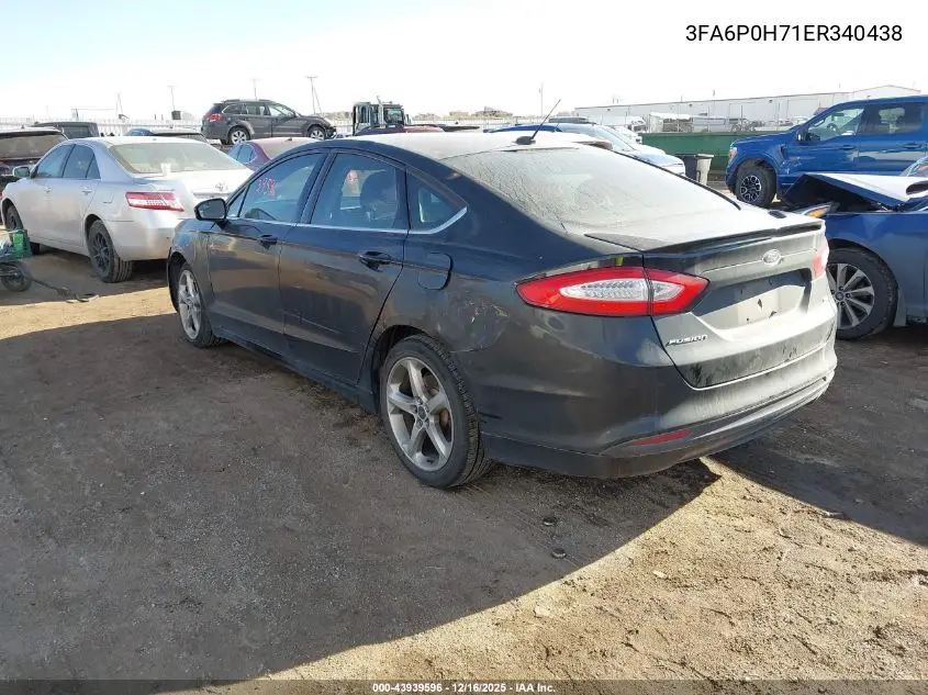 3FA6P0H71ER340438 2014 Ford Fusion Se