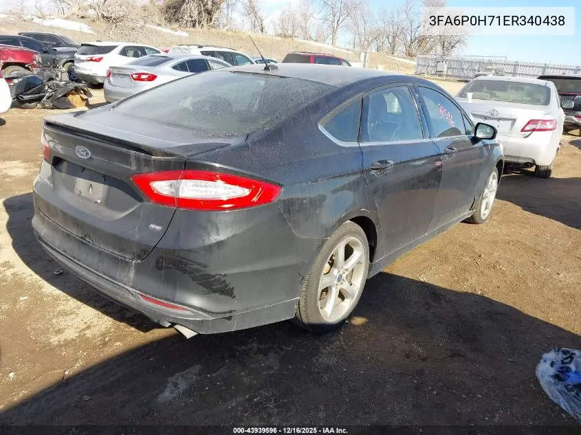 3FA6P0H71ER340438 2014 Ford Fusion Se