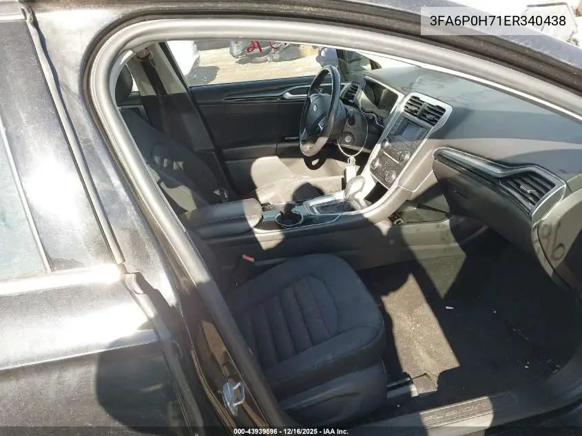3FA6P0H71ER340438 2014 Ford Fusion Se