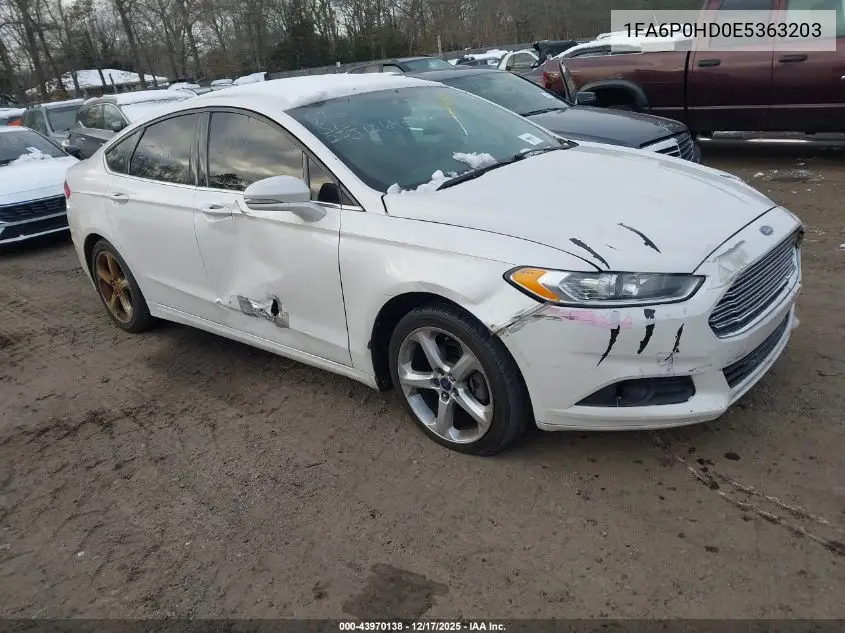 1FA6P0HD0E5363203 2014 Ford Fusion Se