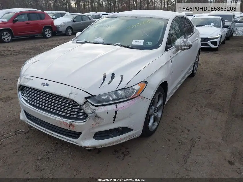 1FA6P0HD0E5363203 2014 Ford Fusion Se