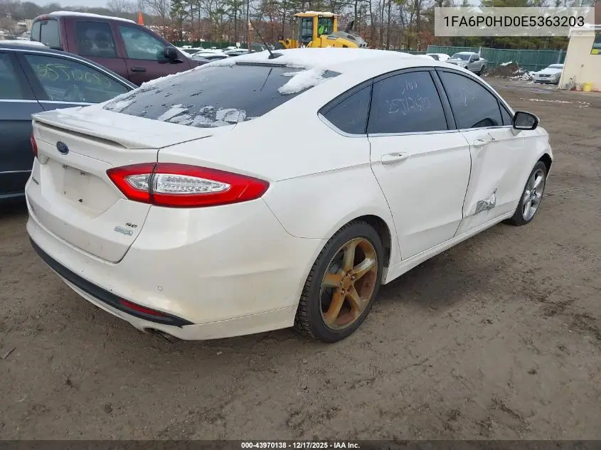 1FA6P0HD0E5363203 2014 Ford Fusion Se