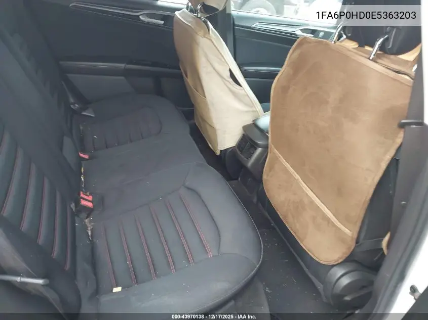 1FA6P0HD0E5363203 2014 Ford Fusion Se