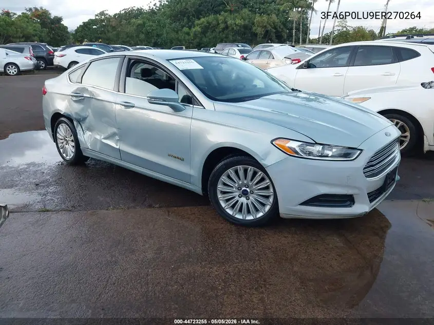 3FA6P0LU9ER270264 2014 Ford Fusion Hybrid Se