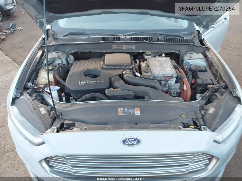 3FA6P0LU9ER270264 2014 Ford Fusion Hybrid Se