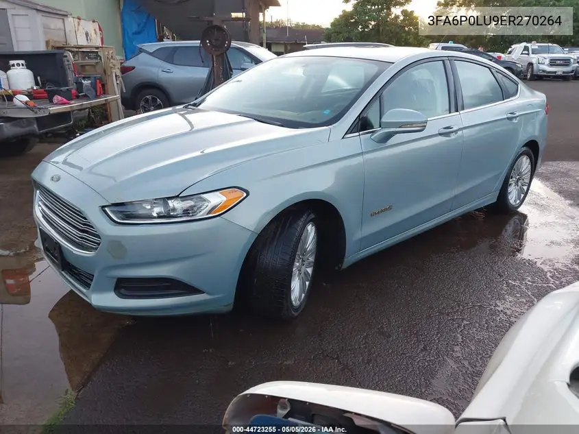 3FA6P0LU9ER270264 2014 Ford Fusion Hybrid Se