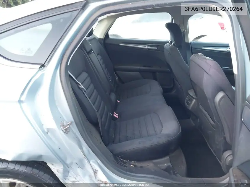 3FA6P0LU9ER270264 2014 Ford Fusion Hybrid Se