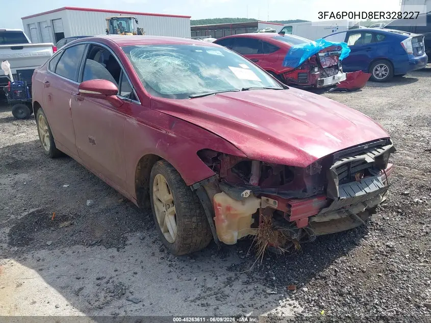 2014 Ford Fusion Se VIN: 3FA6P0HD8ER328227 Lot: 45263611