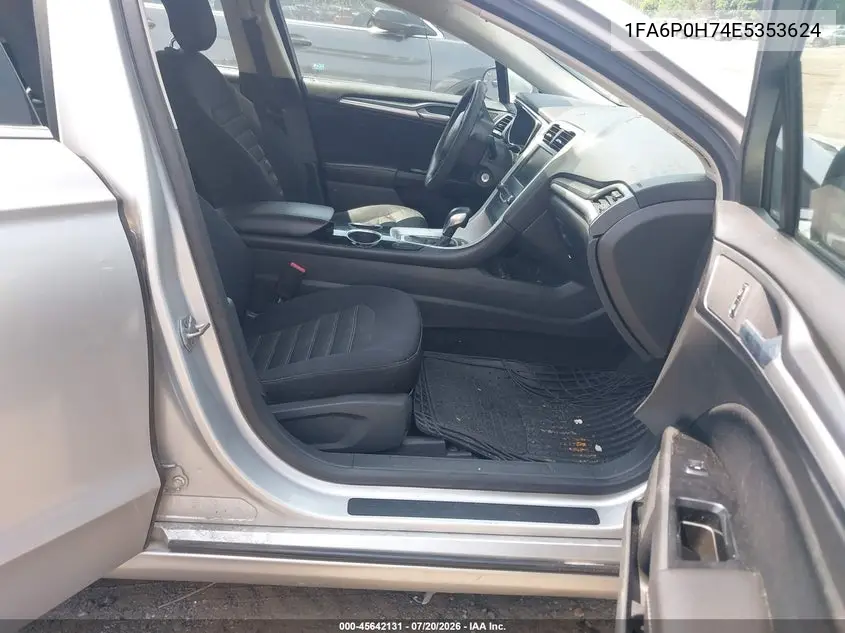2014 Ford Fusion Se VIN: 1FA6P0H74E5353624 Lot: 45642131