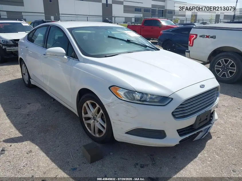 2014 Ford Fusion Se VIN: 3FA6P0H70ER213079 Lot: 45645632