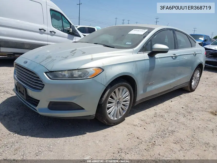 2014 Ford Fusion Hybrid S VIN: 3FA6P0UU1ER368719 Lot: 45682163