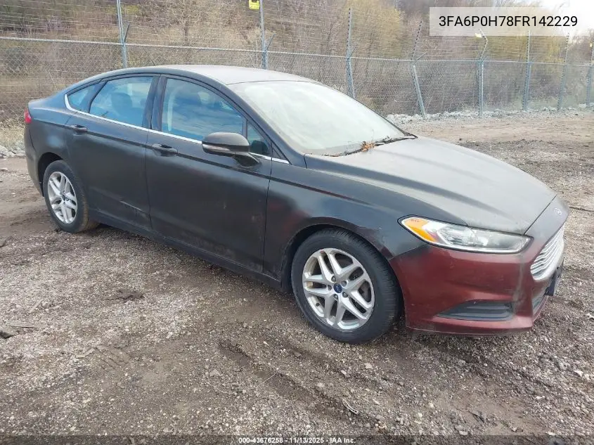 3FA6P0H78FR142229 2015 Ford Fusion Se