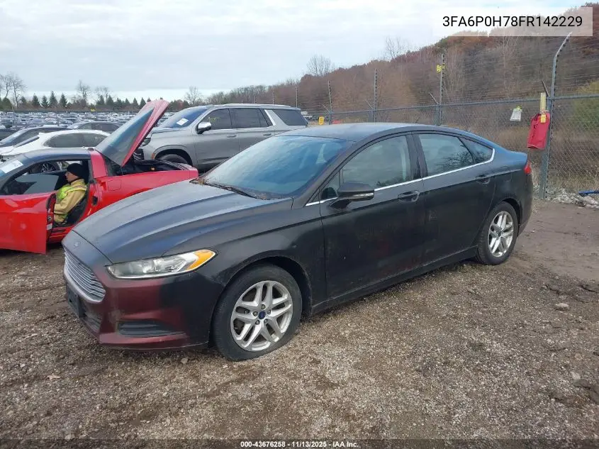 3FA6P0H78FR142229 2015 Ford Fusion Se