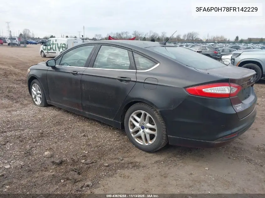 3FA6P0H78FR142229 2015 Ford Fusion Se