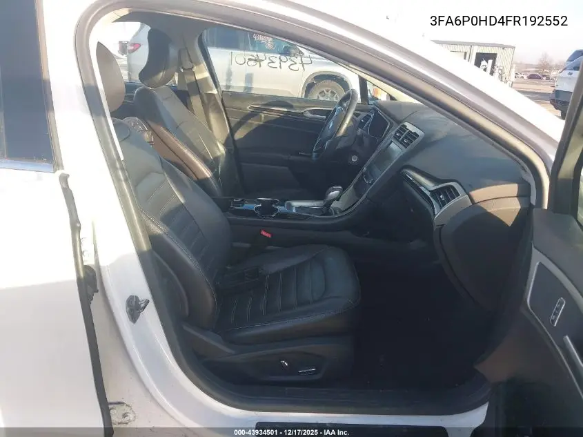 3FA6P0HD4FR192552 2015 Ford Fusion Se