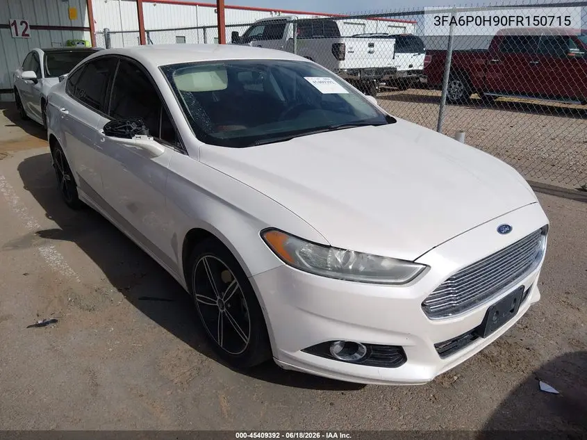 2015 Ford Fusion Se VIN: 3FA6P0H90FR150715 Lot: 45409392