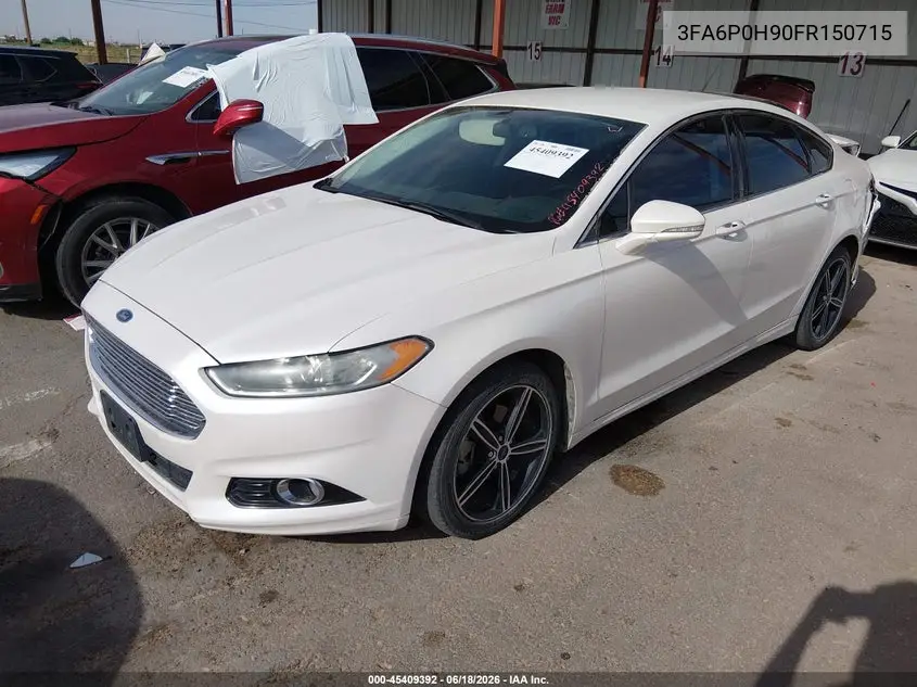 2015 Ford Fusion Se VIN: 3FA6P0H90FR150715 Lot: 45409392