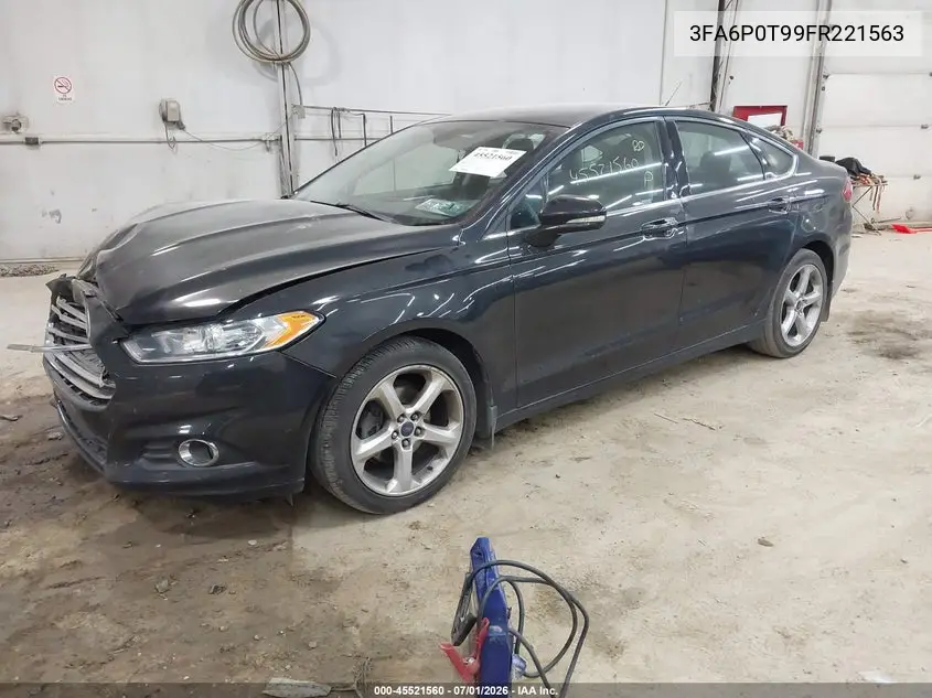 2015 Ford Fusion Se VIN: 3FA6P0T99FR221563 Lot: 45521560