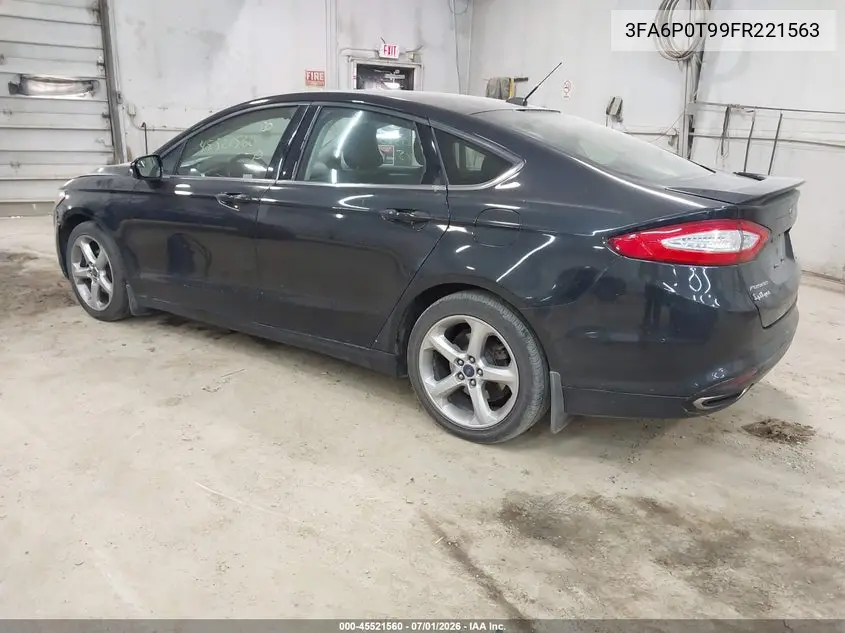 2015 Ford Fusion Se VIN: 3FA6P0T99FR221563 Lot: 45521560