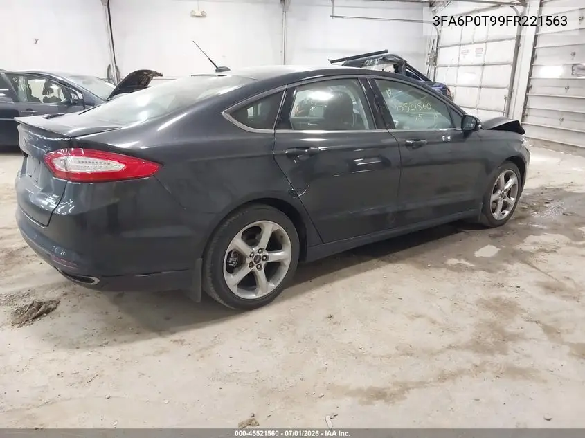 2015 Ford Fusion Se VIN: 3FA6P0T99FR221563 Lot: 45521560