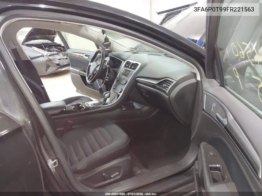 2015 Ford Fusion Se VIN: 3FA6P0T99FR221563 Lot: 45521560