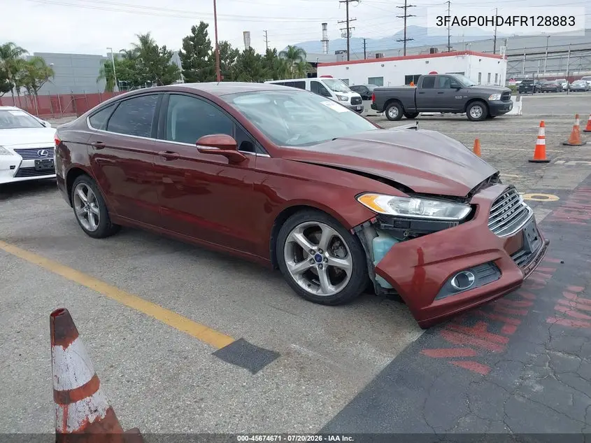 2015 Ford Fusion Se VIN: 3FA6P0HD4FR128883 Lot: 45674671