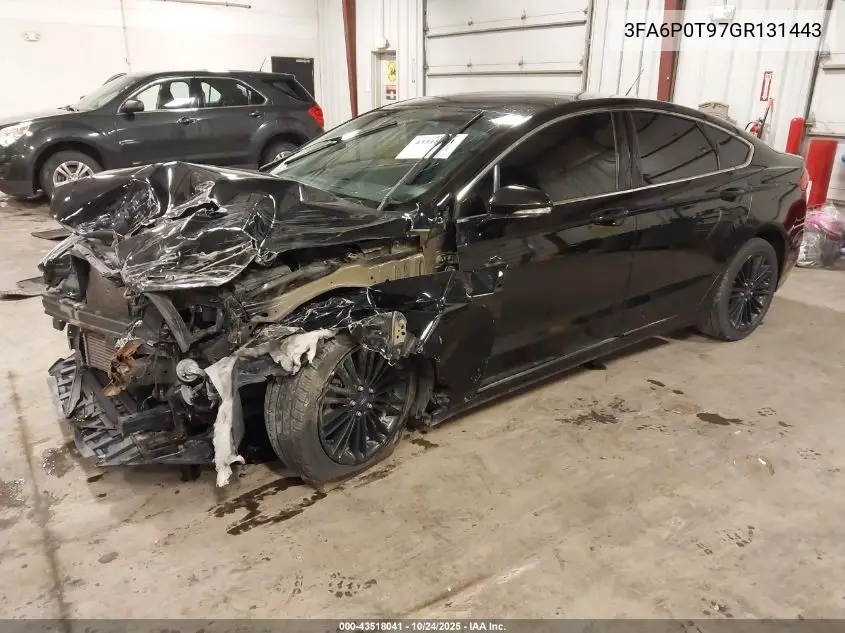 3FA6P0T97GR131443 2016 Ford Fusion Se