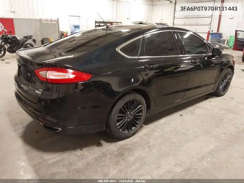 3FA6P0T97GR131443 2016 Ford Fusion Se