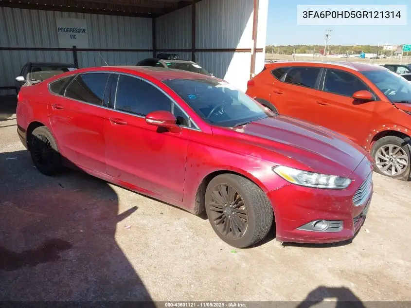 3FA6P0HD5GR121314 2016 Ford Fusion Se