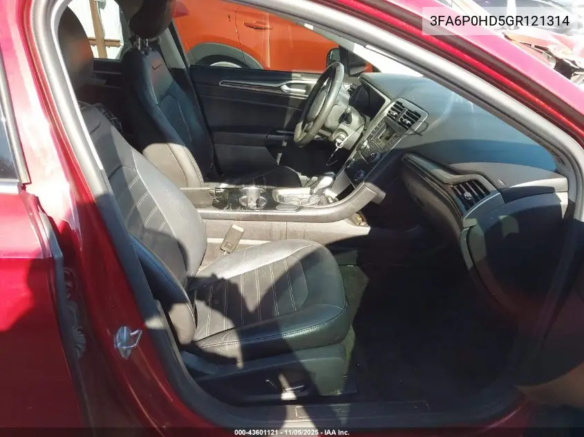 3FA6P0HD5GR121314 2016 Ford Fusion Se